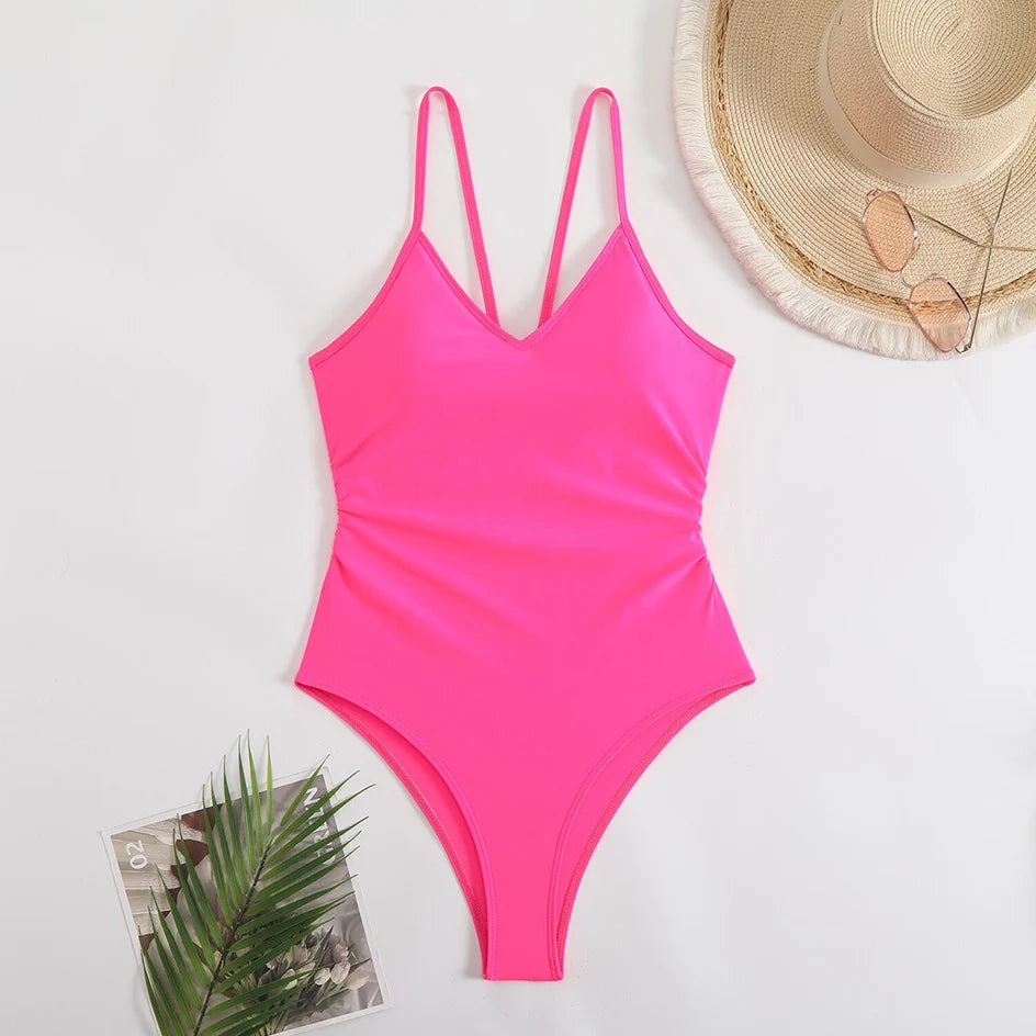 Beaira Sexy Bikinis Woman Swimwear One Piece Women's Swimsuit 2025 Female High Leg Bath Bathing Suits Swimming for Beach Wear Monokini