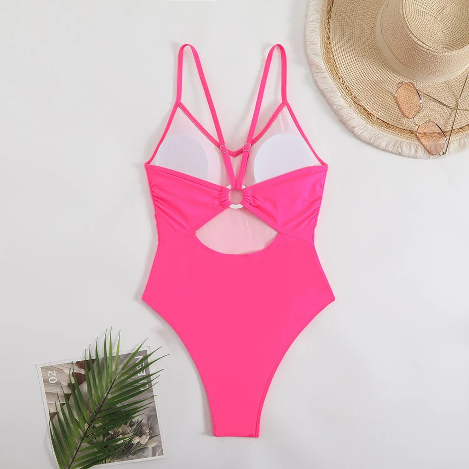 Beaira Sexy Bikinis Woman Swimwear One Piece Women's Swimsuit 2025 Female High Leg Bath Bathing Suits Swimming for Beach Wear Monokini