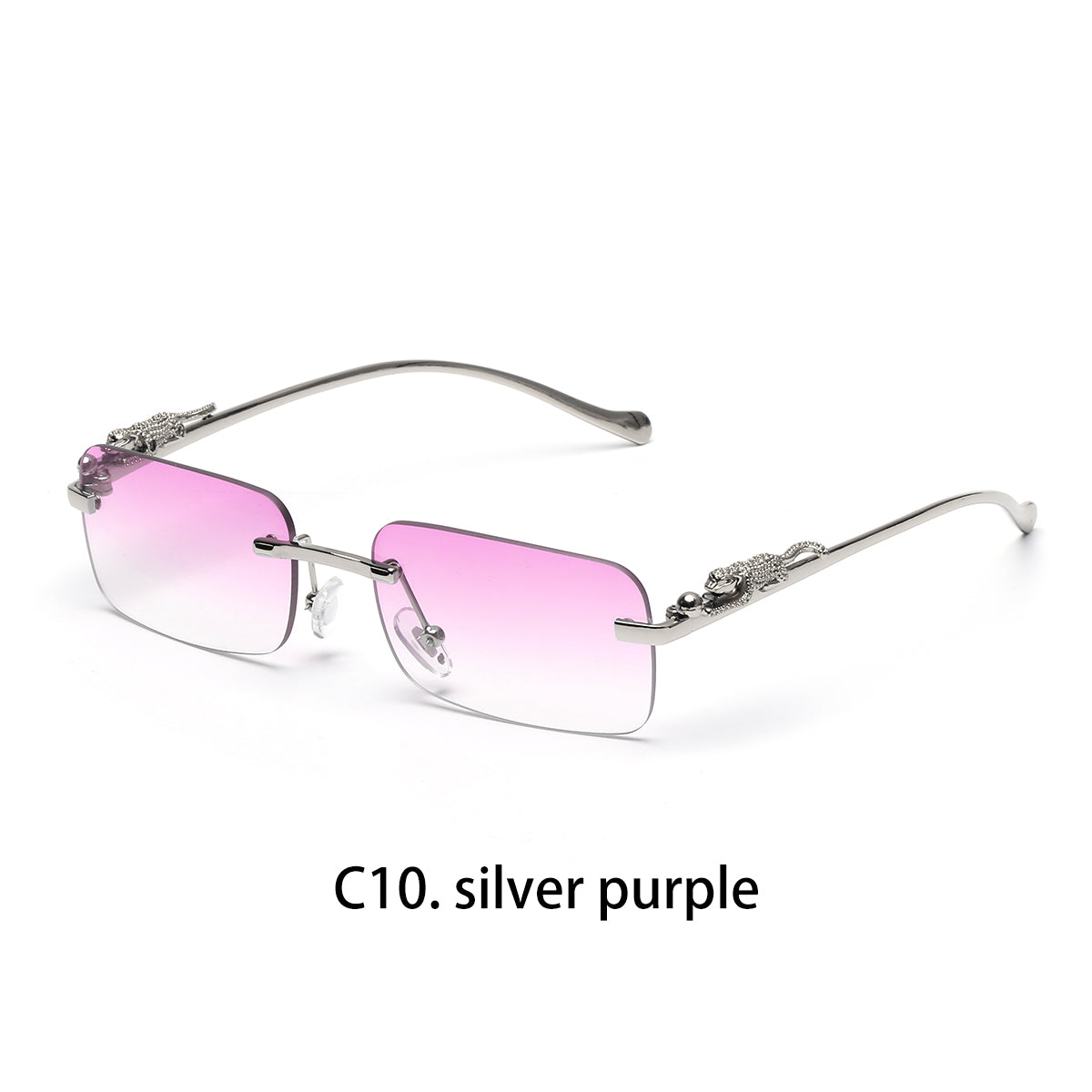 Beaira Ruiao rimless sunglasses UV400 fashion square metal glasses for men women designer man's brand sun glasses shades for outdoor
