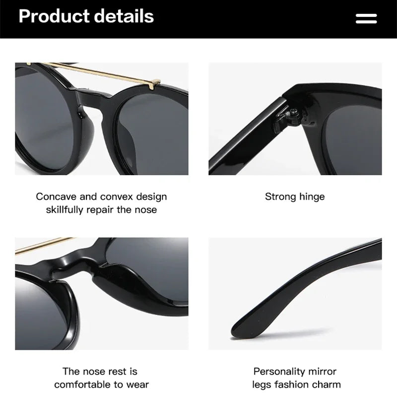 Beaira Classic Retro Vintage Aviation Pilot Sunglasses Women Men Big Large Oversized Frame Luxury Designer Shades 70s Sun Glasses