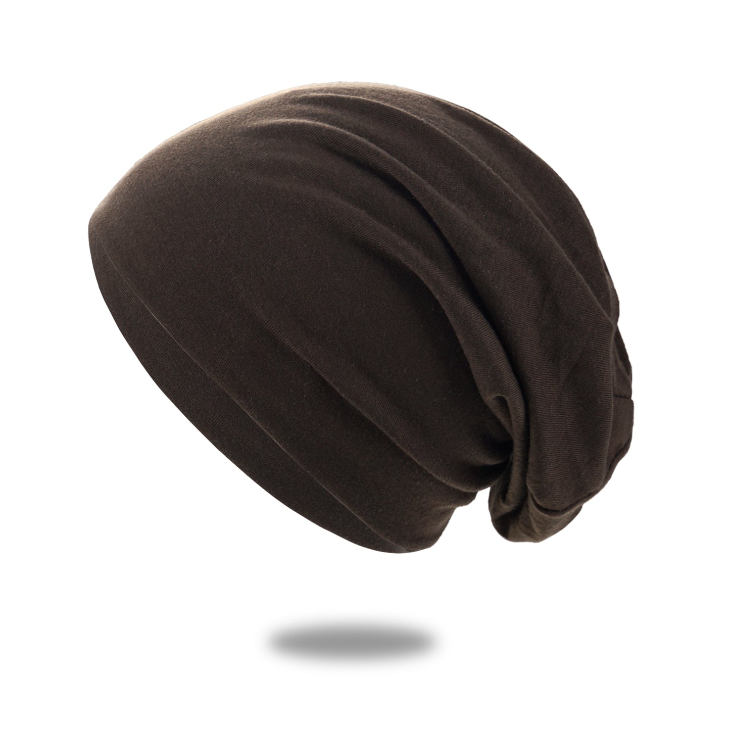 Beaira 1Pack Solid Color Unisex Men Women Slouchy Beanie Hip-Hop Soft Cotton Cap Lightweight Running Beanie Adult Dwarf Hat