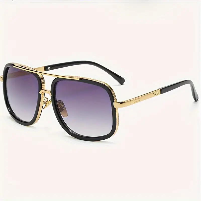 Beaira New Fashion Big Frame Sunglasses Men Square Metal Sun Glasses Women Retro Sun Glasses Vintage High Quality Gafas Oculos De Sol
