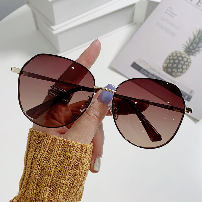 Beaira Hot Selling Metallic Sunshade Glasses Women's Advanced Sense Polarizing Sunglasses UV Protection Sun Summer Sports