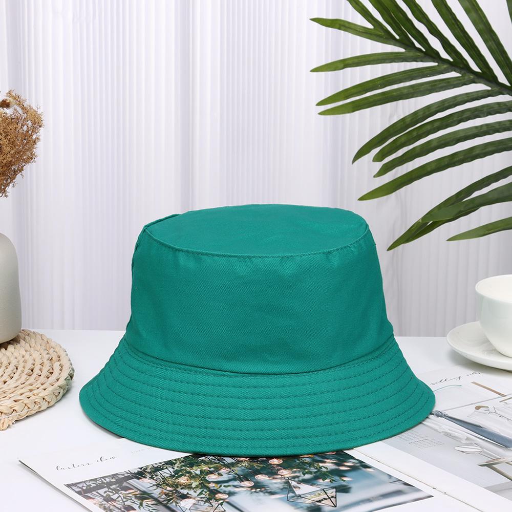 Beaira Cotton Summer Foldable Bucket Hat Unisex Women Outdoor Sunscreen Hat Pure Color Fishing Hunting Cap Men Basin Chapeau Beach Cap