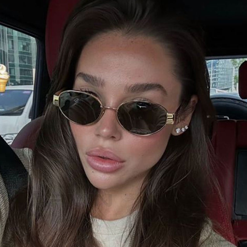 Beaira Fashion Oval Sunglasses Women Retro Trend Outdoor Metal Sun Glasses High Quality Classic Men Luxury Brand Eyewear UV400 Goggles
