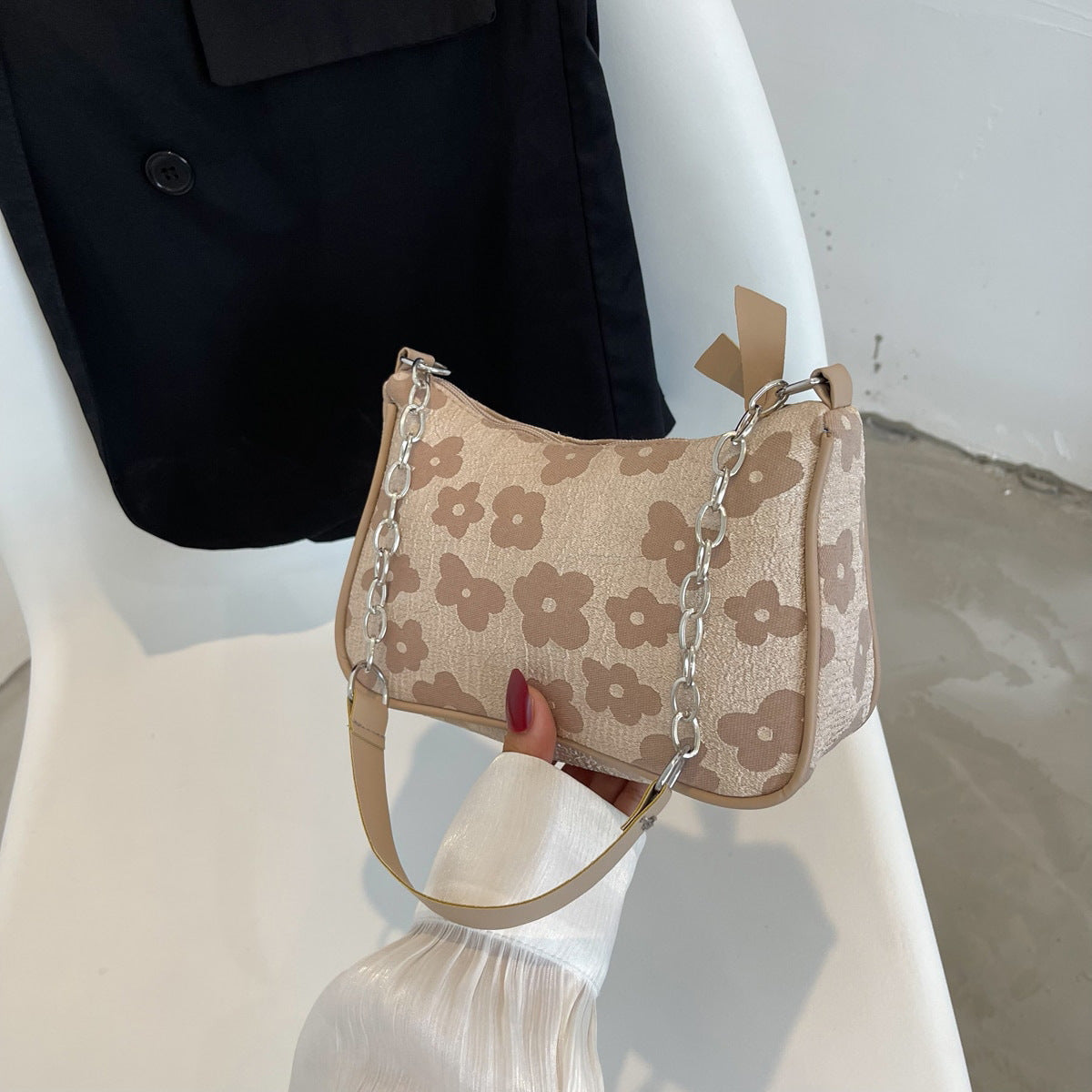 Beaira Fashion Felt Shoulder Bags For Women Small Casual Underarm Bag Female Handbag