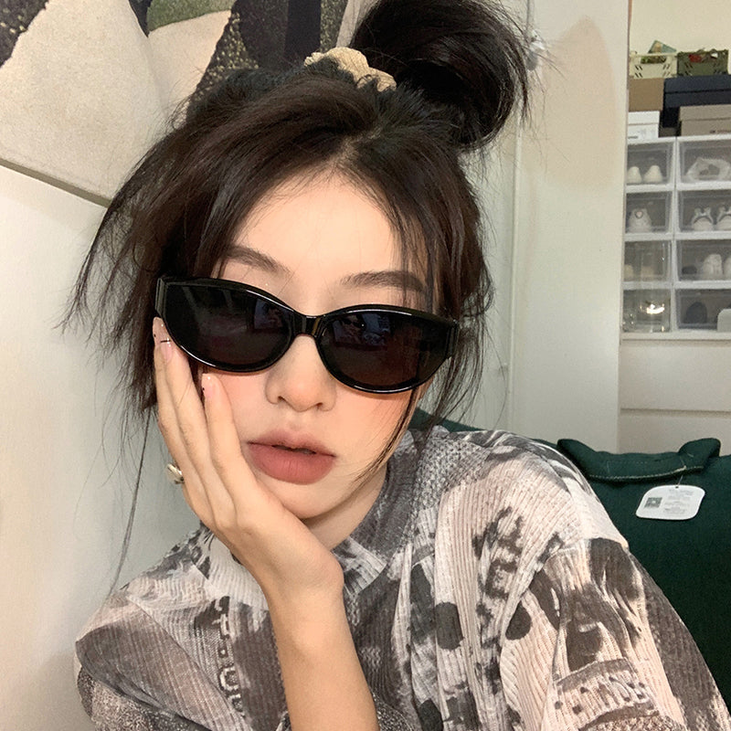 Beaira Personality Female Fashion Cat Eye Sunglasses Woman Vintage Black Gradient Sun Glasses