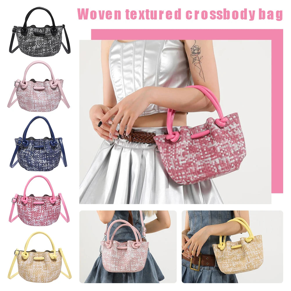 Beaira Small Tote Handbag PU Leather Crossbody Bag Cute Purse Top Handle Shoulder Bag for Women Work Shopping Travel