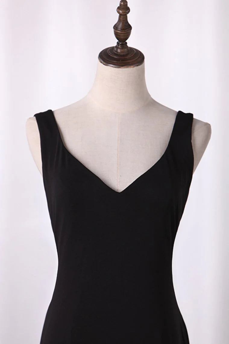 Straps Party Dresses Mermaid Spandex Sweep Train Zipper Up