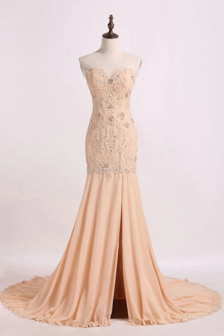 Sweetheart Party Dresses Mermaid/Trumpet With Beading