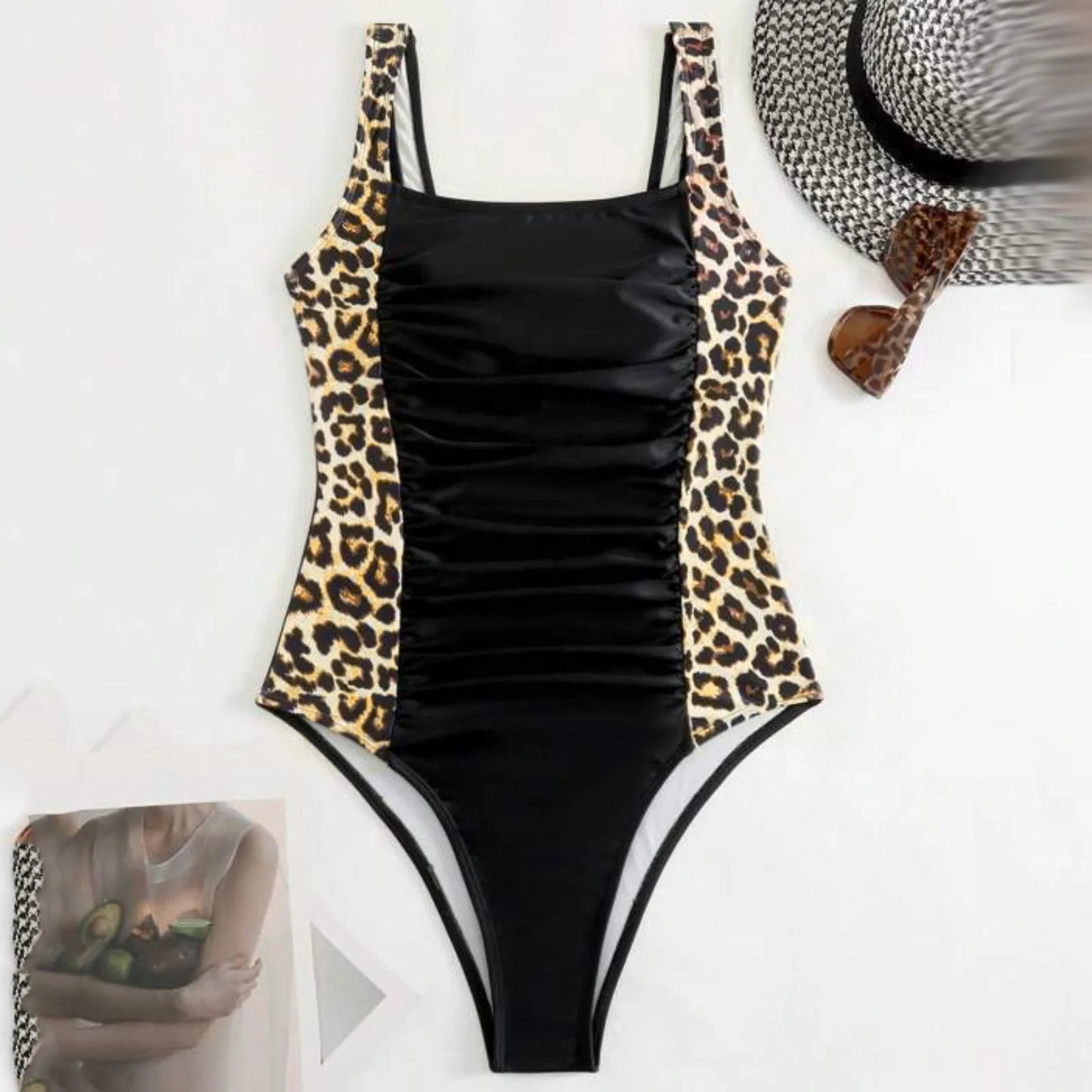 Beaira Swimwear For Women Plus Size Women Fashion Solid Sexy Suspender Pure Desire Hot Girl Swimsuit Nuevo En Conjuntos A Juego