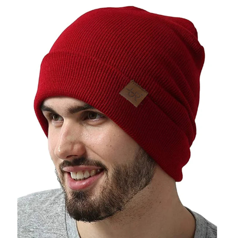 Beaira Unisex Beanie Hat URGENTMAN Casual Beanie For Men & Women Warm Soft Knitted Hat Stylish Plain Daily Winter Hat