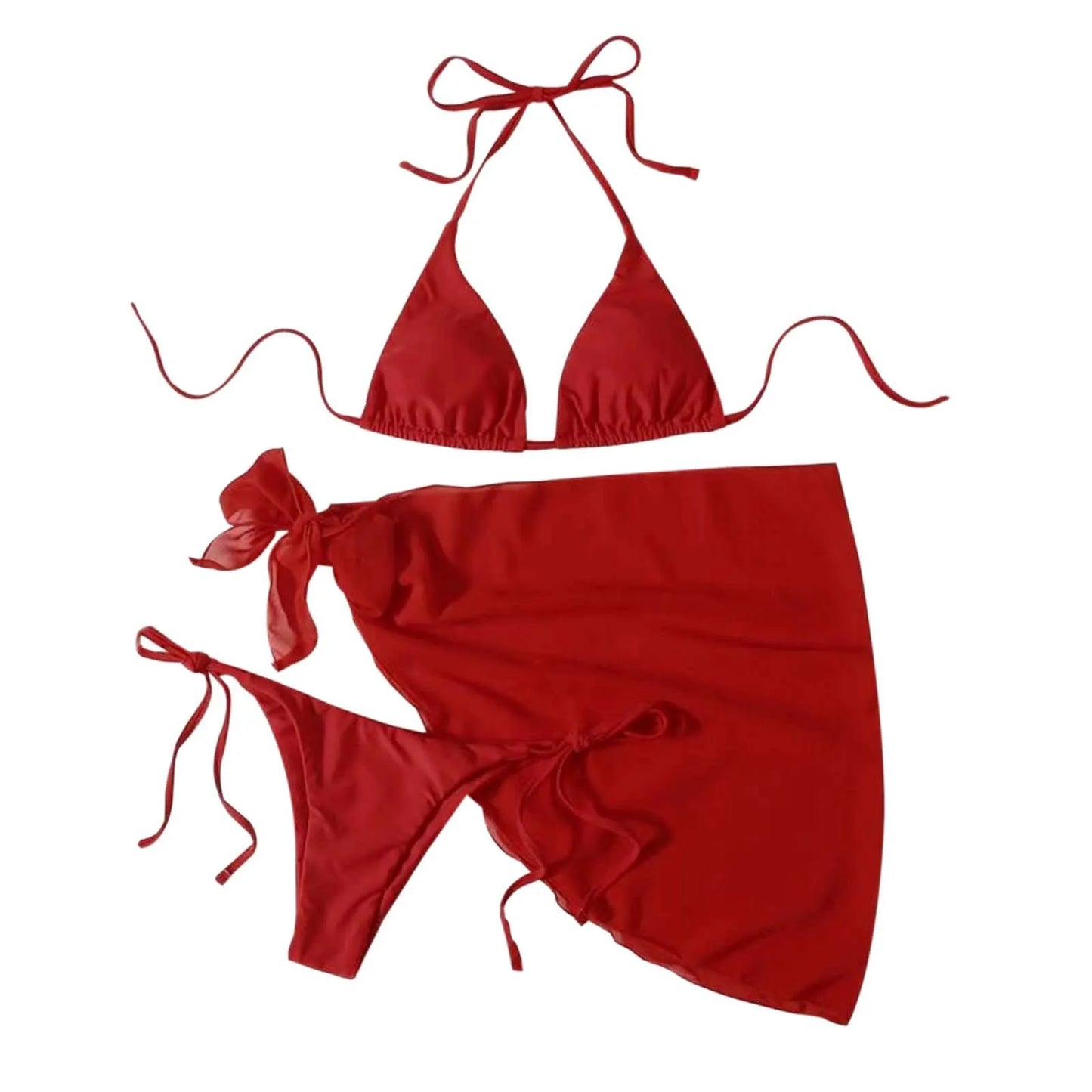 Beaira White Print Push Up Swimsuits Women Push Up Bikinis Set 3 Piece 2024 Mujer Swimwear Mesh Skirts Kontted Bathing Suit Beachwear