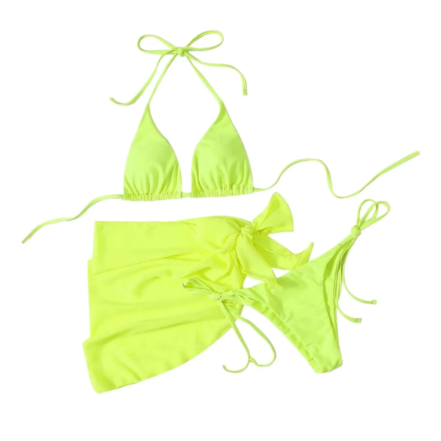 Beaira White Print Push Up Swimsuits Women Push Up Bikinis Set 3 Piece 2024 Mujer Swimwear Mesh Skirts Kontted Bathing Suit Beachwear