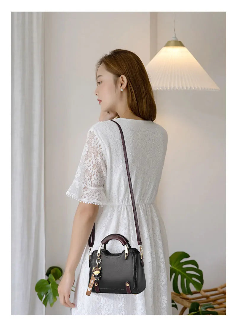 Beaira Woman shoulder bag Large capacity Handbag for Women Crossbody bag Lychee pattern Portable bucket bag ladies messenger bags