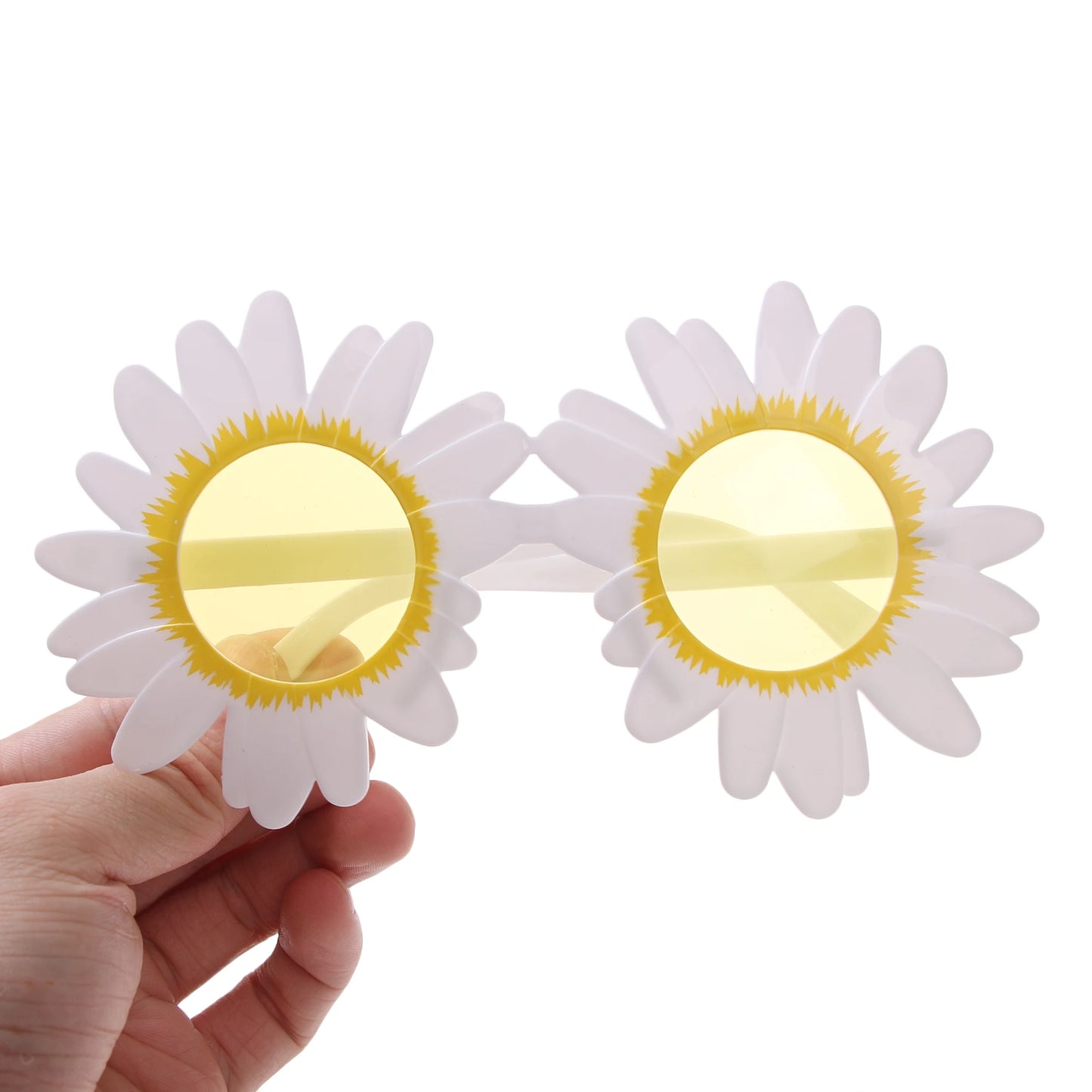 Beaira Women Party Sunglasses Cute Sun Flower Daisy Sun Glasses Funny Birthday Party Picnic Cosplay Eyewear Creative Decorative Glasses