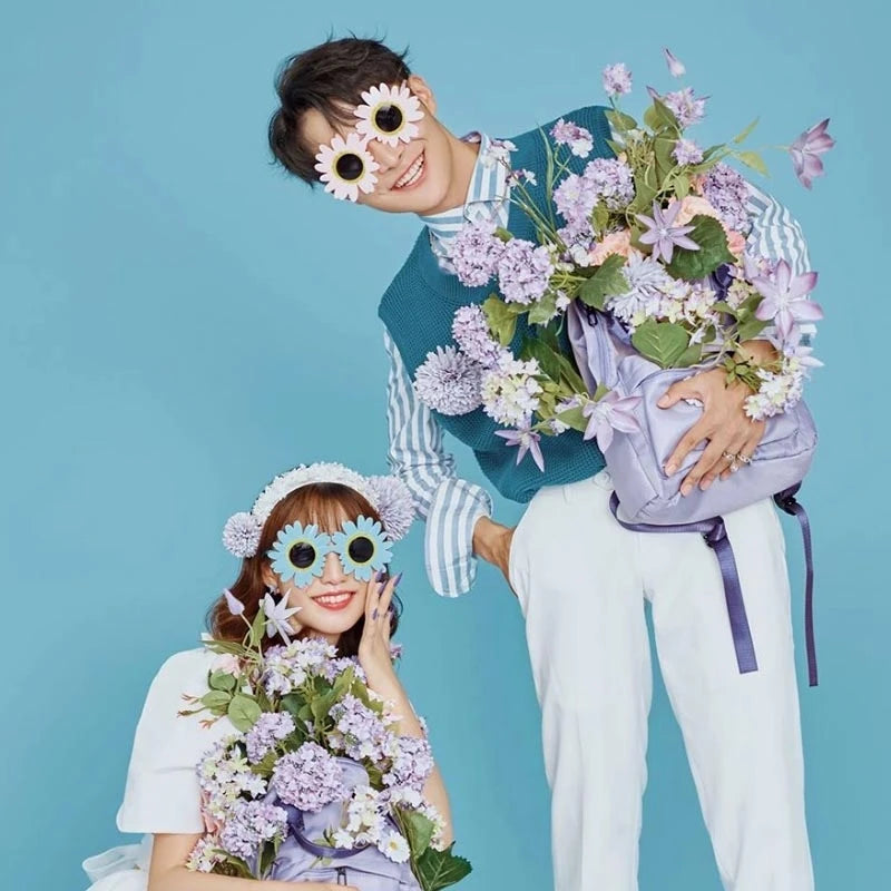 Beaira Women Party Sunglasses Cute Sun Flower Daisy Sun Glasses Funny Birthday Party Picnic Cosplay Eyewear Creative Decorative Glasses