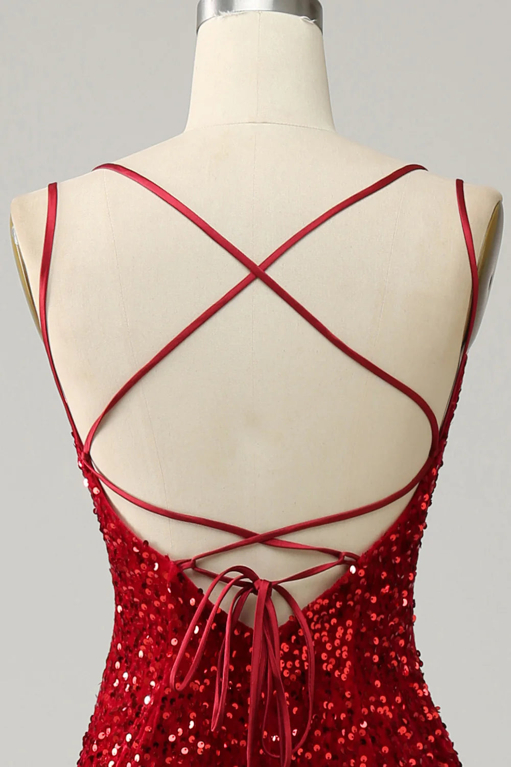 Sparkly Mermaid Backless Long Prom Dress with Fringes