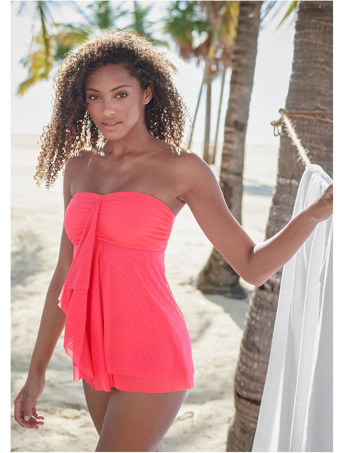 Women's Normal Swimwear Tankini 2 Piece Swimsuit 2 Piece Modest Swimwear Bandeau Strapless Solid Color Strap Vacation Beach Wear Bathing Suits