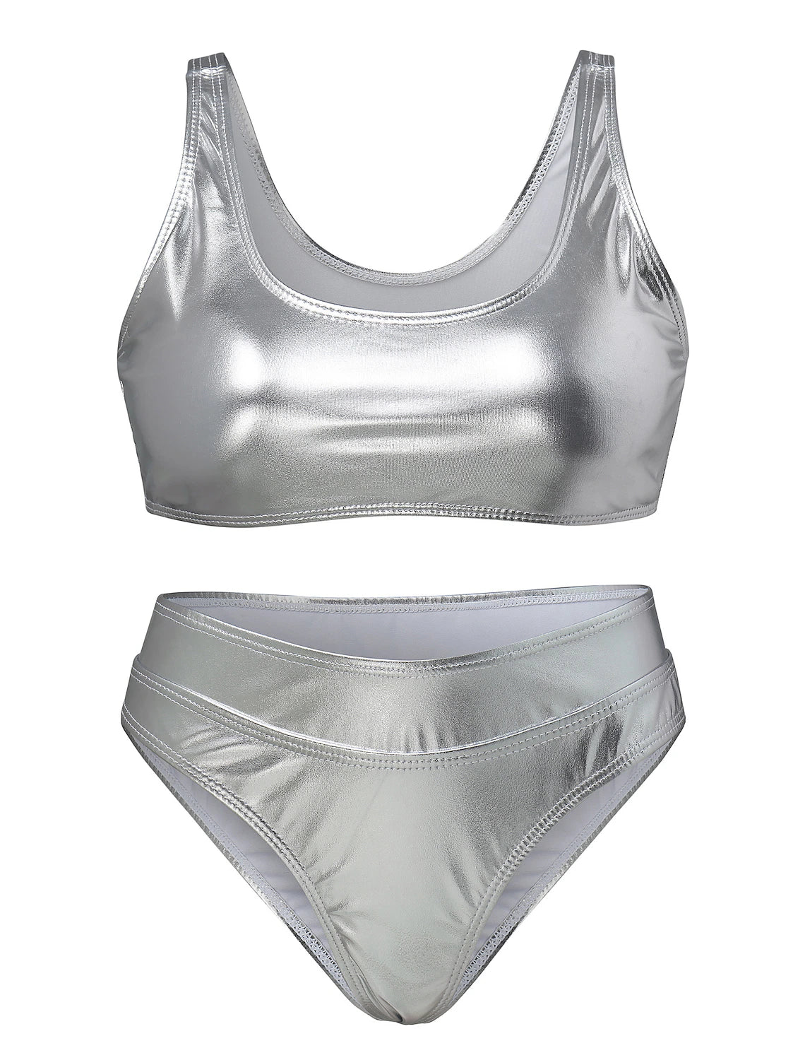 Women's Normal Swimwear One Piece Monokini Bathing Suits Swimsuit Glitter Tummy Control Slim Solid Color Active Vacation Bathing Suits