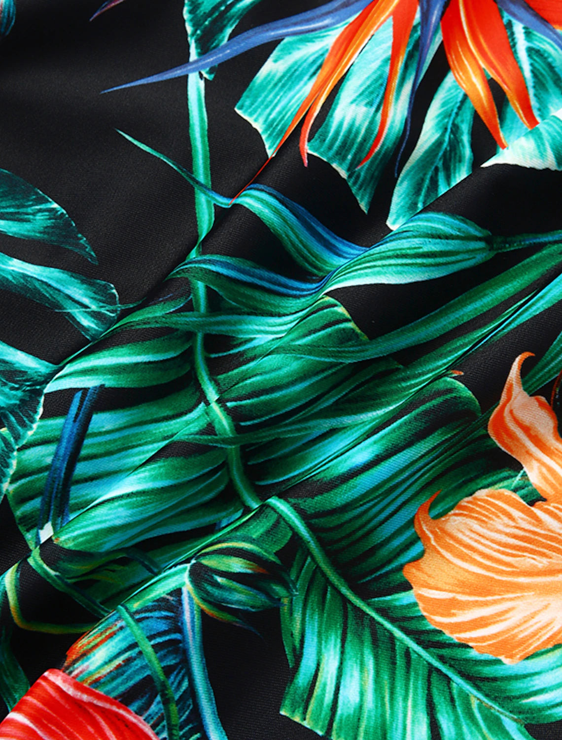 Women's Swimwear Tankini 2 Piece Normal Swimsuit High Waisted Floral Print Leaves Leaf Floral Green Blue Padded V Wire Bathing Suits Sports Vacation Sexy / New