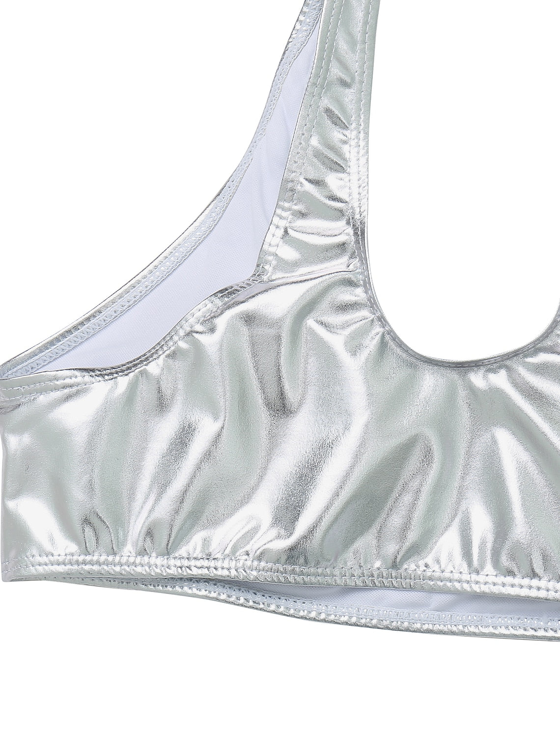 Women's Normal Swimwear One Piece Monokini Bathing Suits Swimsuit Glitter Tummy Control Slim Solid Color Active Vacation Bathing Suits