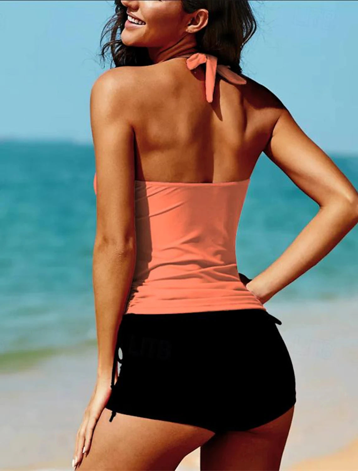 Women's Normal Swimwear Tankini 2 Piece Swimsuit 2 Piece Plain Vacation Beach Wear Bathing Suits