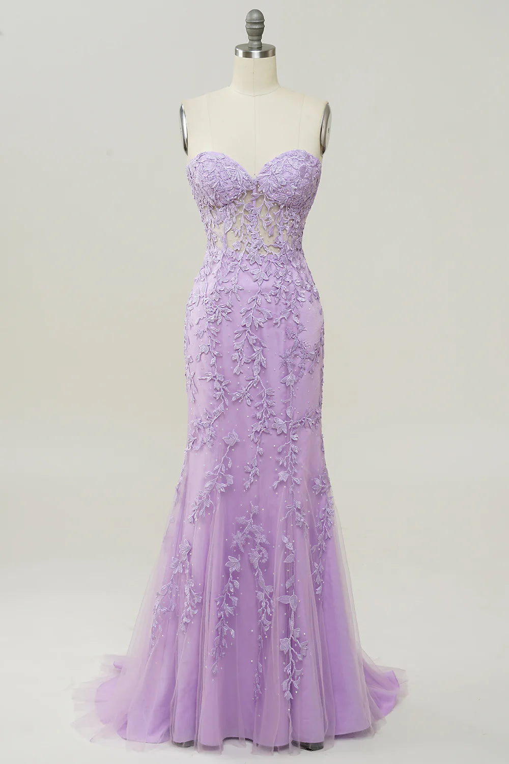 Sweetheart Neck Mermaid Prom Dress With Appliques