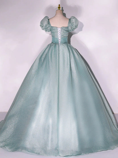 Beaira Cute Light Green Tulle Ball Gown Sweet 16 Dress Green Formal Dress prom dresses shops
