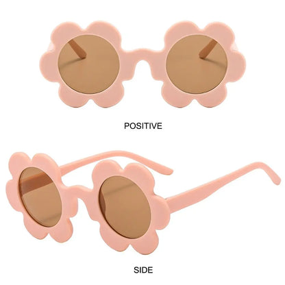 Beaira New Trendy Sunflower Sunglasses for Women Retro Round Flower Sun Glasses Fun Novel Disco/Festival/Party Shades for Adults