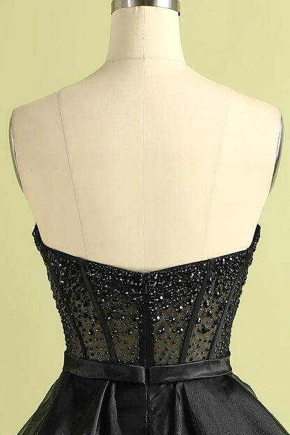 Strapless Ball Gown Evening Dress