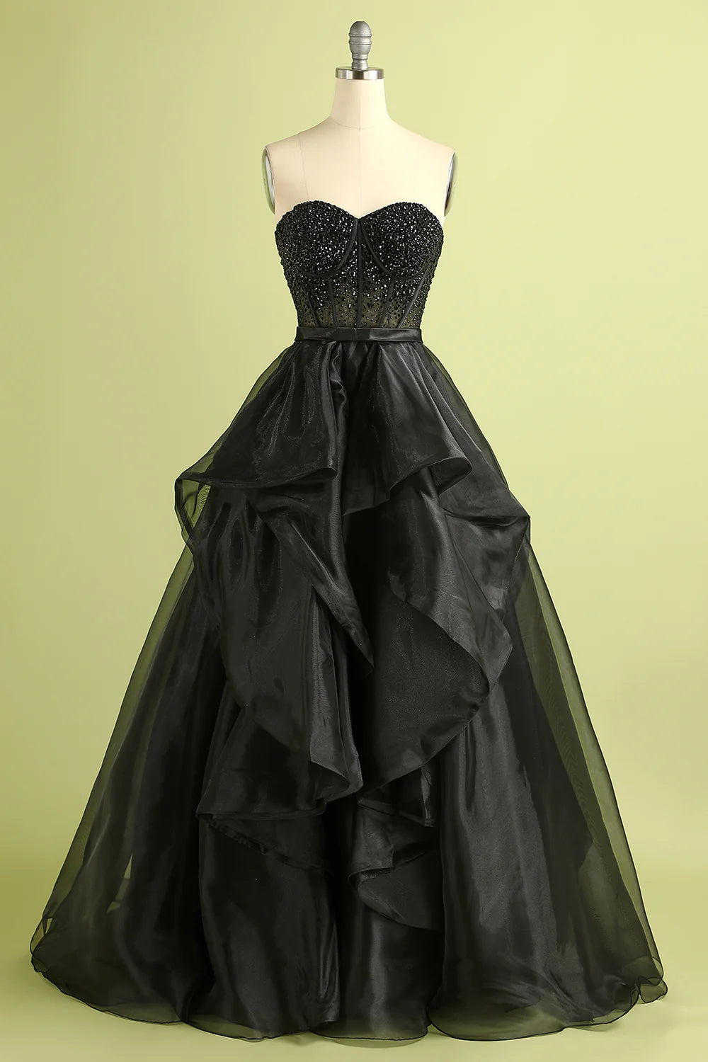 Strapless Ball Gown Evening Dress