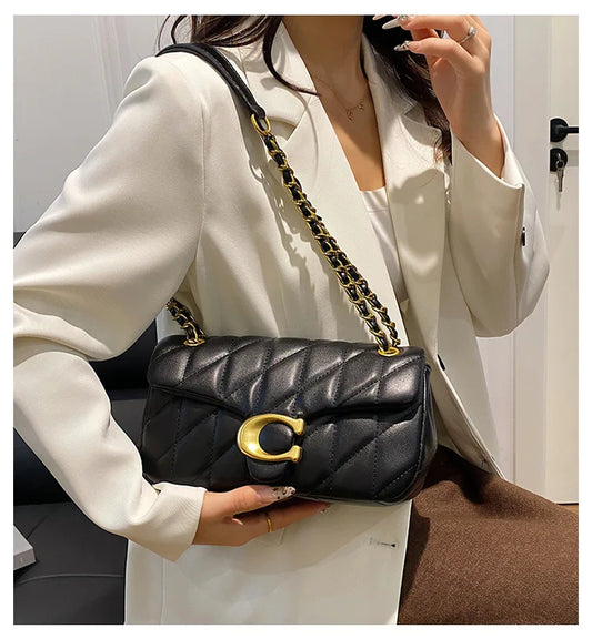 Beaira 2025 New Fashion Chain Stitch Shoulder Bag Women Elegant Square Crossbody Bag Designer Handbags