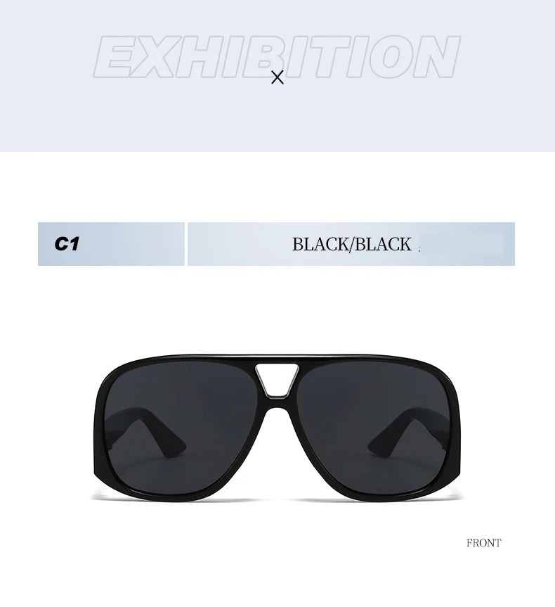 Beaira 1/3pcs Oversized Women Double Bridges Sunglasses Fashion Outdoor Driving Brand Shades Eyeglasses Beach Travel UV400 Sun Glasses