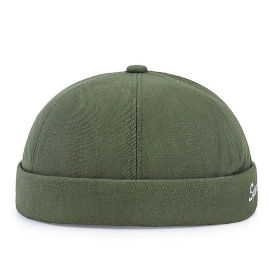 Beaira Vintage Brimless Hip Hop Hat Men Beanie Hat "Sports"Letters Embroidery Summer Hats Skullies Cap Landlord Cap Dome Hat Streetwear