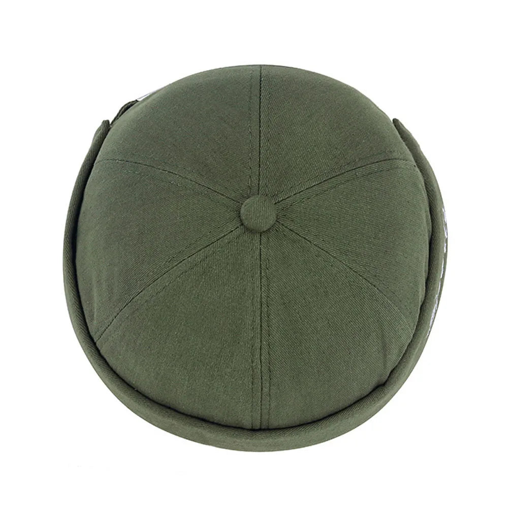 Beaira Vintage Brimless Hip Hop Hat Men Beanie Hat "Sports"Letters Embroidery Summer Hats Skullies Cap Landlord Cap Dome Hat Streetwear