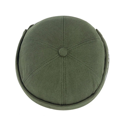 Beaira Vintage Brimless Hip Hop Hat Men Beanie Hat "Sports"Letters Embroidery Summer Hats Skullies Cap Landlord Cap Dome Hat Streetwear