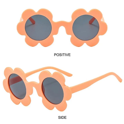 Beaira New Trendy Sunflower Sunglasses for Women Retro Round Flower Sun Glasses Fun Novel Disco/Festival/Party Shades for Adults