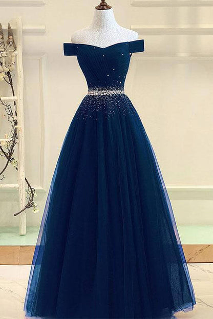 A Line Burgundy Off the Shoulder Lace up Tulle Sweetheart Floor-Length Prom Dresses