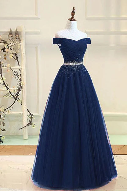 A Line Burgundy Off the Shoulder Lace up Tulle Sweetheart Floor-Length Prom Dresses