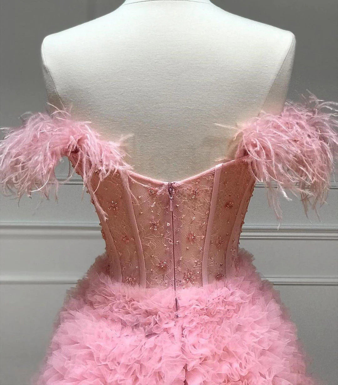 A Line Custom-Made Long Off the Shoulder Sweetheart Prom Dresses with Split