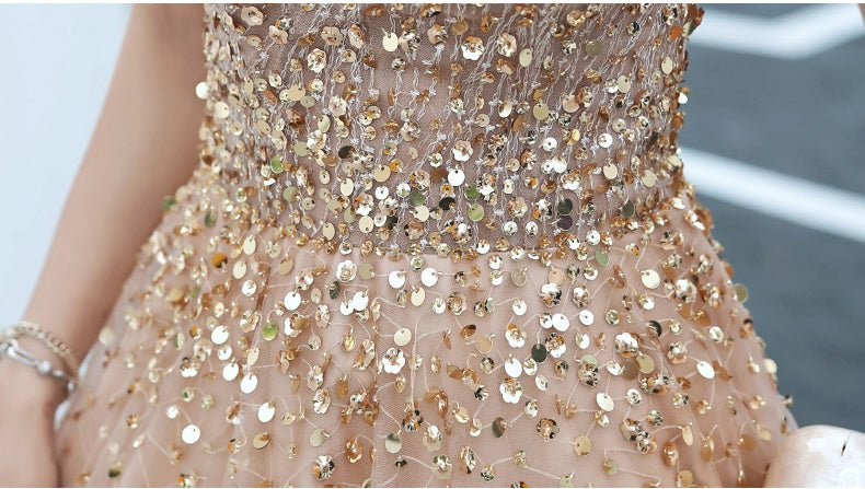 A-line Evening Dress Beading Prom Dress Formal Evening