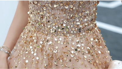 A-line Evening Dress Beading Prom Dress Formal Evening