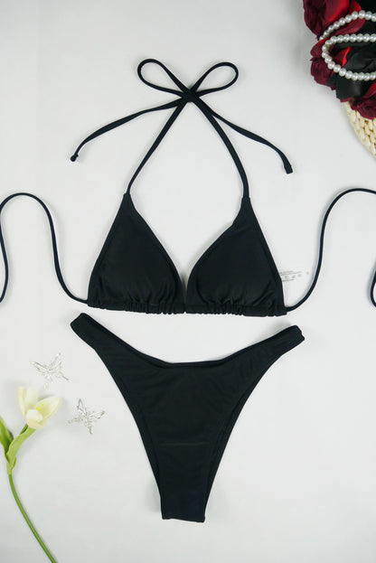 Beaira Sexy Bikini Push Up Women Swimsuits Female Micro Bikini Set Solid Swimwear Lace Up Triangle Swimsuit Brazilian Bathing Suit