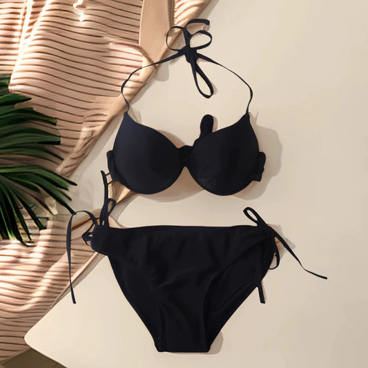 Beaira Advanced sexy bikini split swimsuit for women new pure desire storm revealing small breasts gathering beach girls