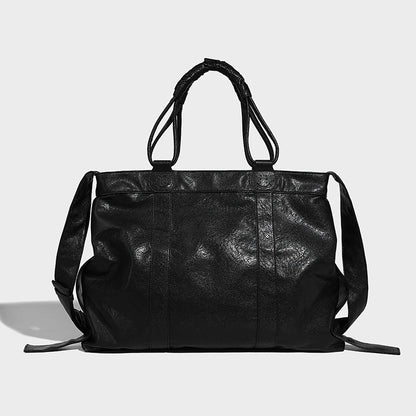 Beaira American retro hand-held briefcase new work commuting large capacity shoulder bag simple casual tote bag