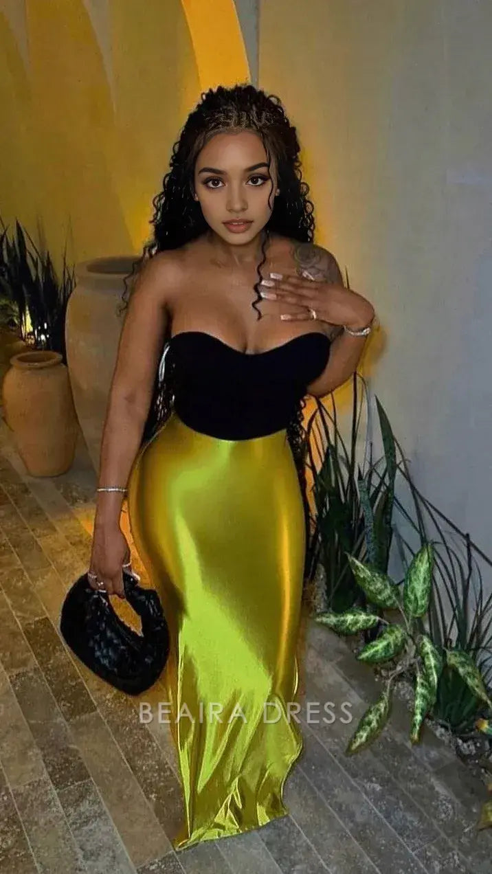 Beaira Elegant Black Girl Party Dress Sweetheart Bodycon Prom Dress formal wear dresses