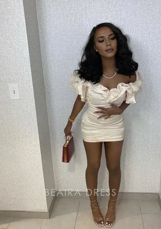 Beaira Elegant Off The Shoulder Bodycon Homecoming Dresses Tight Hoco Party Gown hot sale for women