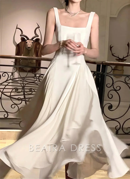Beaira Elegant Vintage Classic Ivory Chiffon Evening Prom Dresses formal wear dresses