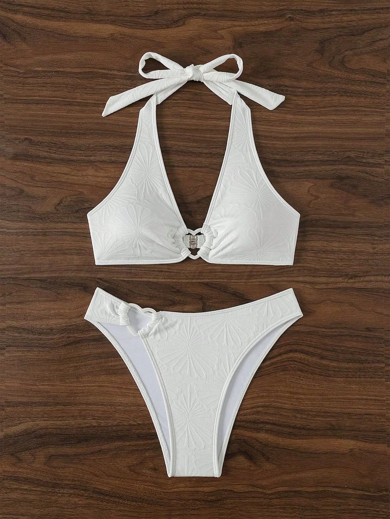 Beaira European and American new solid color split swimsuit female sexy triangle bag bikini hot spring swimsuit